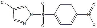 4-chloro-1-({4-nitrophenyl}sulfonyl)-1H-pyrazole Struktur