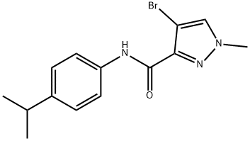 4-bromo-N-(4-isopropylphenyl)-1-methyl-1H-pyrazole-3-carboxamide Struktur