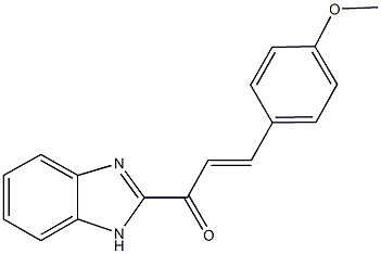 1-(1H-benzimidazol-2-yl)-3-(4-methoxyphenyl)-2-propen-1-one Struktur