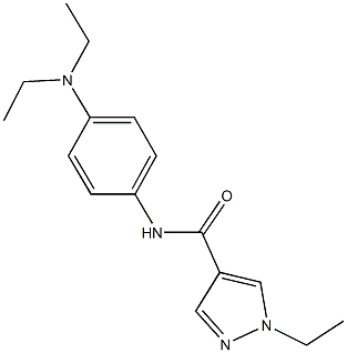 N-[4-(diethylamino)phenyl]-1-ethyl-1H-pyrazole-4-carboxamide Struktur