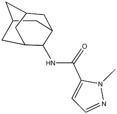 N-(2-adamantyl)-1-methyl-1H-pyrazole-5-carboxamide Struktur