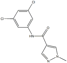 N-(3,5-dichlorophenyl)-1-methyl-1H-pyrazole-4-carboxamide Struktur