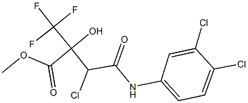 methyl 3-chloro-4-(3,4-dichloroanilino)-2-hydroxy-4-oxo-2-(trifluoromethyl)butanoate Struktur