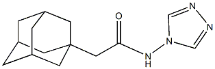 2-(1-adamantyl)-N-(4H-1,2,4-triazol-4-yl)acetamide Struktur