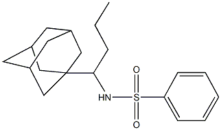 N-[1-(1-adamantyl)butyl]benzenesulfonamide Struktur