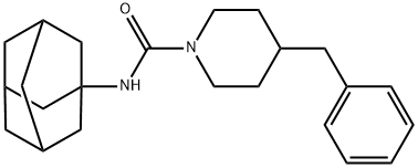 N-(1-adamantyl)-4-benzyl-1-piperidinecarboxamide Struktur