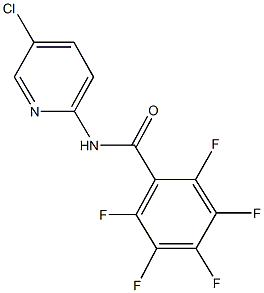 N-(5-chloro-2-pyridinyl)-2,3,4,5,6-pentafluorobenzamide Struktur