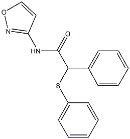 N-(3-isoxazolyl)-2-phenyl-2-(phenylsulfanyl)acetamide Struktur