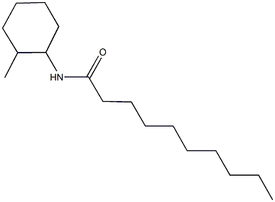 N-(2-methylcyclohexyl)decanamide Struktur