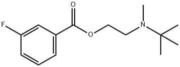 2-[tert-butyl(methyl)amino]ethyl 3-fluorobenzoate Struktur