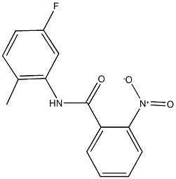 N-(5-fluoro-2-methylphenyl)-2-nitrobenzamide Struktur