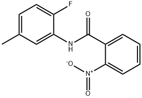 N-(2-fluoro-5-methylphenyl)-2-nitrobenzamide Struktur