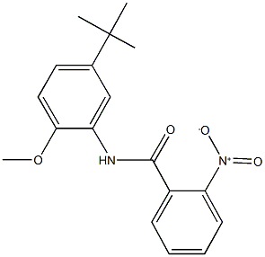 N-(5-tert-butyl-2-methoxyphenyl)-2-nitrobenzamide Struktur