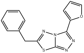 6-benzyl-3-(2-furyl)[1,2,4]triazolo[3,4-b][1,3,4]thiadiazole Struktur