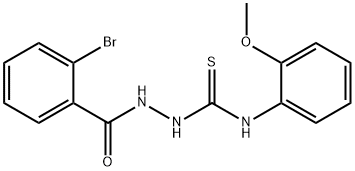 2-(2-bromobenzoyl)-N-(2-methoxyphenyl)hydrazinecarbothioamide Struktur