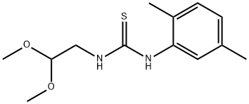 N-(2,2-dimethoxyethyl)-N'-(2,5-dimethylphenyl)thiourea Struktur