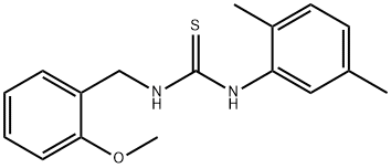 N-(2,5-dimethylphenyl)-N'-(2-methoxybenzyl)thiourea Struktur