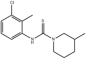 N-(3-chloro-2-methylphenyl)-3-methyl-1-piperidinecarbothioamide Struktur