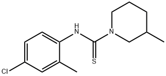 N-(4-chloro-2-methylphenyl)-3-methyl-1-piperidinecarbothioamide Struktur