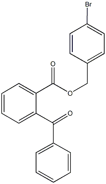 4-bromobenzyl 2-benzoylbenzoate Struktur