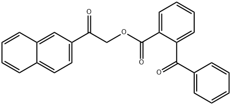 2-(2-naphthyl)-2-oxoethyl 2-benzoylbenzoate Struktur