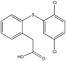 {2-[(2,5-dichlorophenyl)sulfanyl]phenyl}acetic acid Struktur