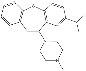 8-isopropyl-6-(4-methyl-1-piperazinyl)-5,6-dihydro[1]benzothiepino[2,3-b]pyridine Struktur