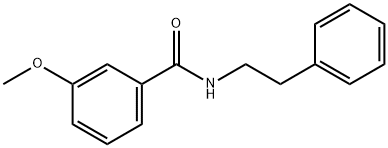 3-methoxy-N-(2-phenylethyl)benzamide Struktur