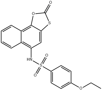 4-ethoxy-N-(2-oxonaphtho[2,1-d][1,3]oxathiol-5-yl)benzenesulfonamide Struktur