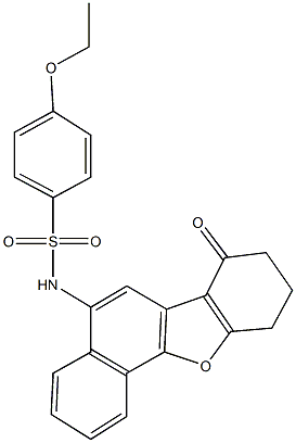 4-ethoxy-N-(7-oxo-7,8,9,10-tetrahydronaphtho[1,2-b][1]benzofuran-5-yl)benzenesulfonamide Struktur