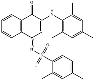 N-(3-(mesitylamino)-4-oxo-1(4H)-naphthalenylidene)-2,4-dimethylbenzenesulfonamide Struktur