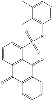 N-(2,3-dimethylphenyl)-9,10-dioxo-9,10-dihydro-1-anthracenesulfonamide Struktur