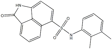 N-(2,3-dimethylphenyl)-2-oxo-1,2-dihydrobenzo[cd]indole-6-sulfonamide Struktur