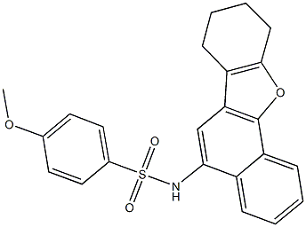 4-methoxy-N-(7,8,9,10-tetrahydronaphtho[1,2-b][1]benzofuran-5-yl)benzenesulfonamide Struktur