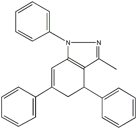 3-methyl-1,4,6-triphenyl-4,5-dihydro-1H-indazole Struktur