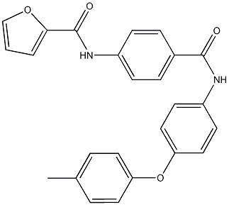 N-(4-{[4-(4-methylphenoxy)anilino]carbonyl}phenyl)-2-furamide Struktur