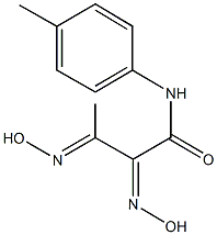 2,3-bis(hydroxyimino)-N-(4-methylphenyl)butanamide Struktur