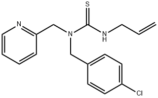 N'-allyl-N-(4-chlorobenzyl)-N-(2-pyridinylmethyl)thiourea Struktur