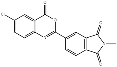 5-(6-chloro-4-oxo-4H-3,1-benzoxazin-2-yl)-2-methyl-1H-isoindole-1,3(2H)-dione Struktur