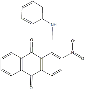 1-anilino-2-nitroanthra-9,10-quinone Struktur