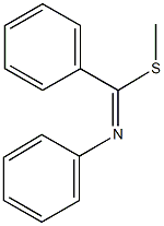 methyl N-phenylbenzenecarbimidothioate Struktur