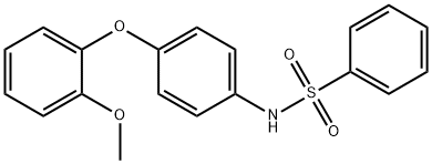 N-[4-(2-methoxyphenoxy)phenyl]benzenesulfonamide Struktur