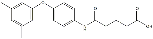 5-[4-(3,5-dimethylphenoxy)anilino]-5-oxopentanoic acid Struktur