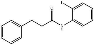 N-(2-fluorophenyl)-3-phenylpropanamide Struktur