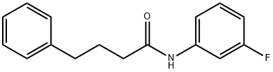 N-(3-fluorophenyl)-4-phenylbutanamide Struktur