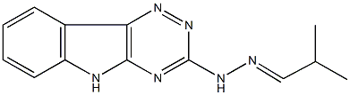 2-methylpropanal 5H-[1,2,4]triazino[5,6-b]indol-3-ylhydrazone Struktur