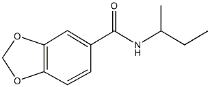 N-(sec-butyl)-1,3-benzodioxole-5-carboxamide Struktur