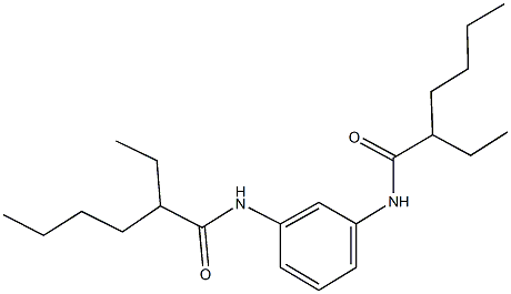 2-ethyl-N-{3-[(2-ethylhexanoyl)amino]phenyl}hexanamide Struktur