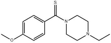 1-ethyl-4-(4-methoxybenzothioyl)piperazine Struktur