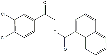 2-(3,4-dichlorophenyl)-2-oxoethyl 1-naphthoate Struktur